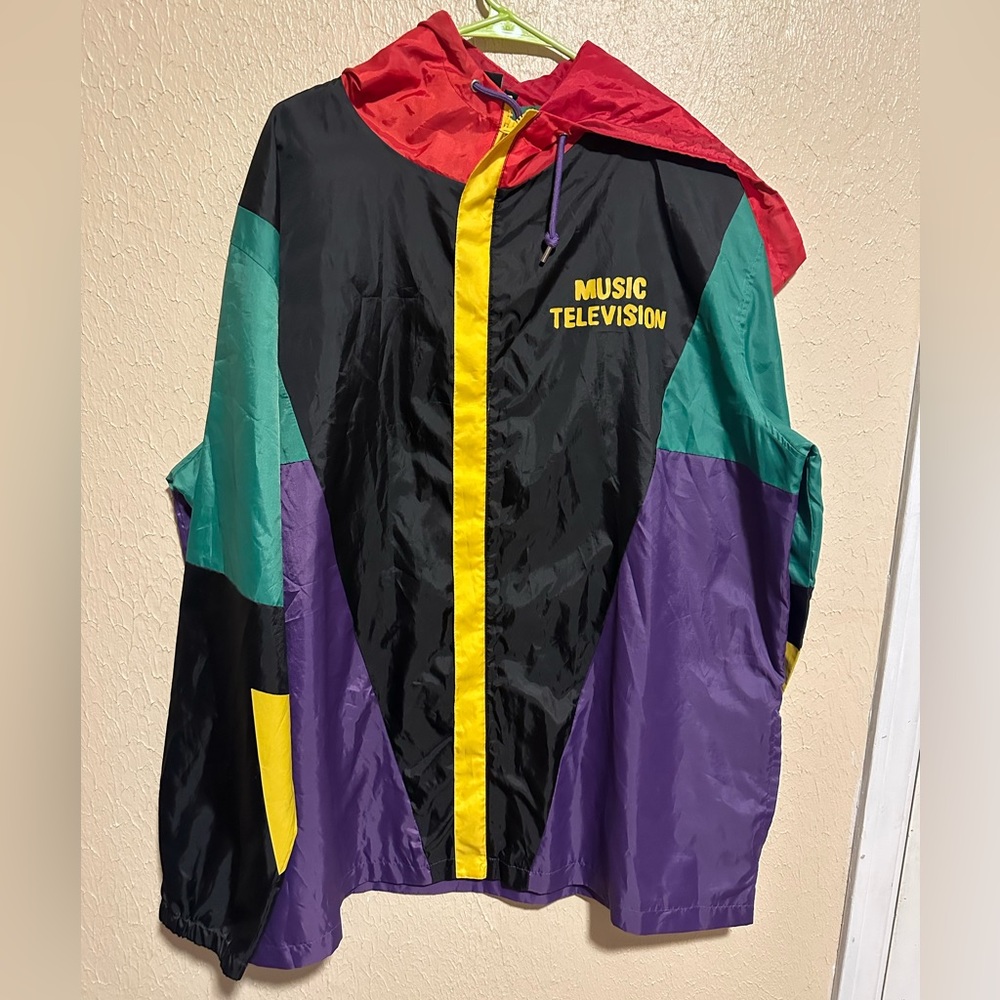 MTV Music Television Windbreaker Jacket Size 3XL‎